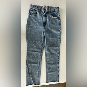 Abercrombie & Fitch The Ankle Straight, Ultra High Rise Curve Love Jeans
